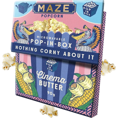 Maze Pop In Box Popcor Butter Flavor 90g Maze Pop In Box Popcor Butter Flavor 90g
