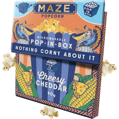 Maze Pop In Box Popcor Cheese Flavor 90g Maze Pop In Box Popcor Cheese Flavor 90g