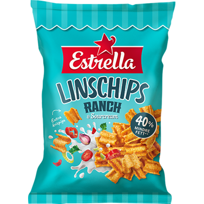 Estrella Linschips Ranch & Sourcream 90g Estrella Linschips Ranch & Sourcream 90g