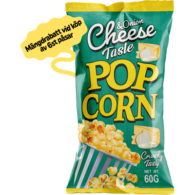 Popcorn Cheese & Onion 60g Popcorn Cheese & Onion 60g
