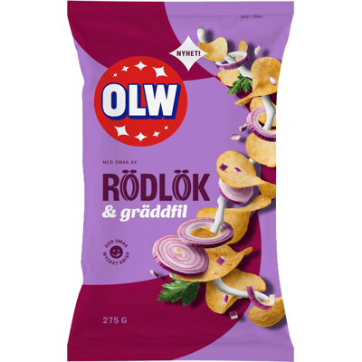 Olw Rödlök & Gräddfil 275g Olw Rödlök & Gräddfil 275g