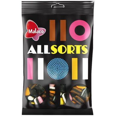 Allsorts Engelsk Lakritskonfekt 400g Allsorts Engelsk Lakritskonfekt 400g