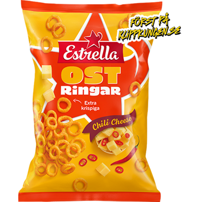 Estrella Ostringar Chili Cheese 200g Estrella Ostringar Chili Cheese 200g