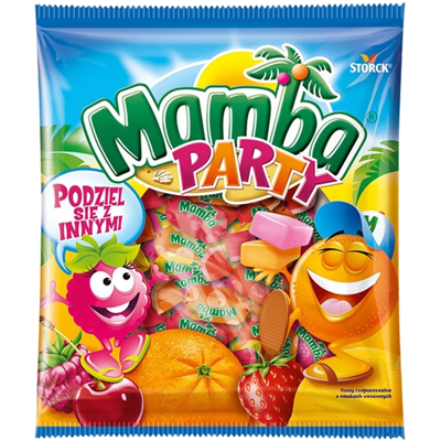 Mamba Hallon Apelsin Jordgubb Citron Fruktgodis Mamba Hallon Apelsin Jordgubb Citron Fruktgodis