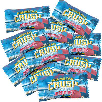 10st - Halmstad Crush Candy Jordgubb 10st - Halmstad Crush Candy Jordgubb
