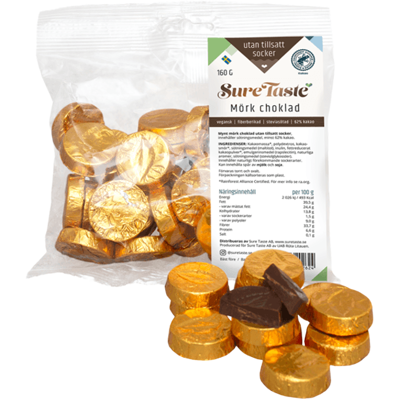 Chokladmynt Mörk Choklad Guld 160g Chokladmynt Mörk Choklad Guld 160g