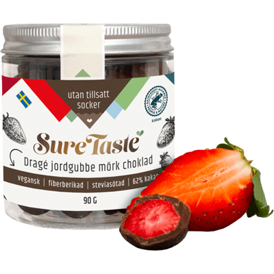 Drage Jordgubb Mörk Choklad 90g Drage Jordgubb Mörk Choklad 90g
