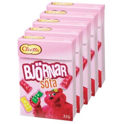 Söta Björnar Ask 5st X 32g Söta Björnar Ask 5st X 32g