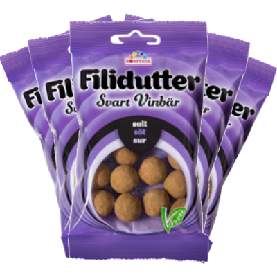 5st - Filidutter Svart Vinbär 65g 5st - Filidutter Svart Vinbär 65g
