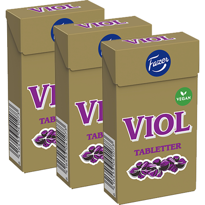 3st - Viol Tablettask 38g 3st - Viol Tablettask 38g