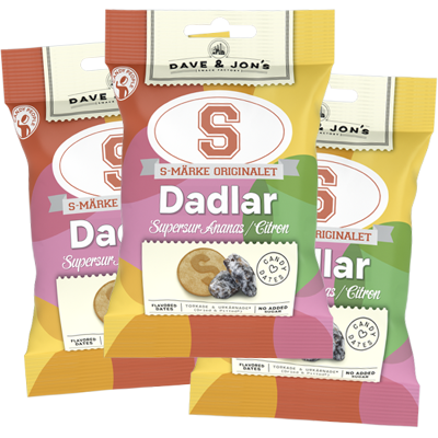 3st - S-Märke Dadlar Supersur 50g 3st - S-Märke Dadlar Supersur 50g