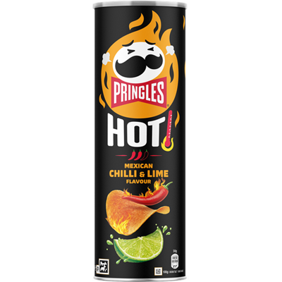 Pringles Hot Mexican Chili & Lime 160 G Pringles Hot Mexican Chili & Lime 160 G