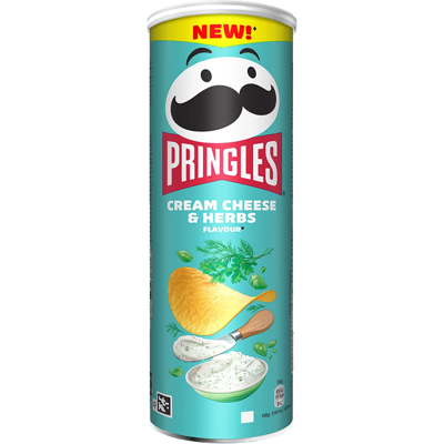 Pringles Cream Cheese & Herbs 165g Pringles Cream Cheese & Herbs 165g