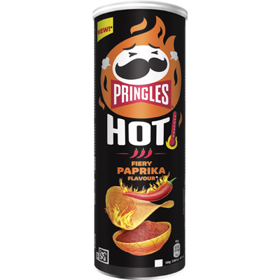 Pringles Hot Fiery Paprika 160g Pringles Hot Fiery Paprika 160g