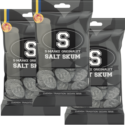 S-Märke Salt Skum - Godis S-Märke Salt Skum - Godis