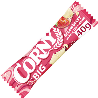 Corny Big Strawberry White Chocolate 40g Corny Big Strawberry White Chocolate 40g