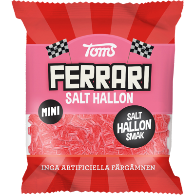 Acer Toms Mini Ferrari Salt Hallon 80g Acer Toms Mini Ferrari Salt Hallon 80g
