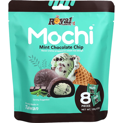 Royal Family Mochi Mint Choco Chip 120g Royal Family Mochi Mint Choco Chip 120g