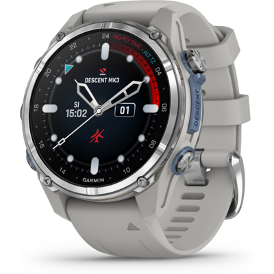 Garmin Descent MK3 Rustfri stål/Gray 43mm Garmin Descent MK3 Rustfri stål/Gray 43mm