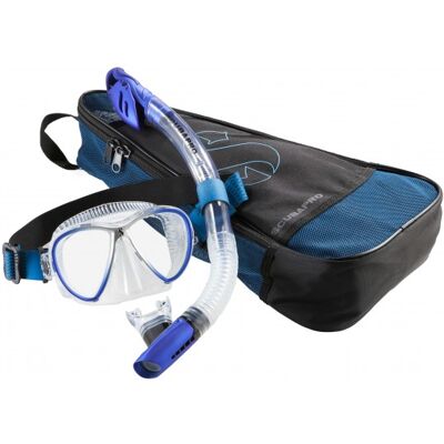 Scubapro snorkelset Synergy Twin COMBO Clear/Blue Scubapro snorkelset Synergy Twin COMBO Clear/Blue