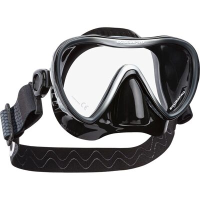 Scubapro dykmask Synergy 2 sort/silver Scubapro dykmask Synergy 2 sort/silver