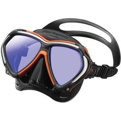 Tusa dykmask Paragon sort/orange Tusa dykmask Paragon sort/orange