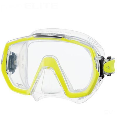 Tusa dykmask Freedom Elite Klar/gul Tusa dykmask Freedom Elite Klar/gul