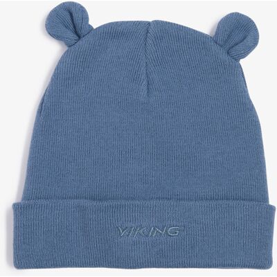 Viking Play Cotton Beanie Ears Blå 50-52 Viking Play Cotton Beanie Ears Blå 50-52