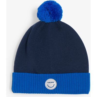 Viking Toasty Beanie Wool Pom Pom Blå 50-52 Viking Toasty Beanie Wool Pom Pom Blå 50-52