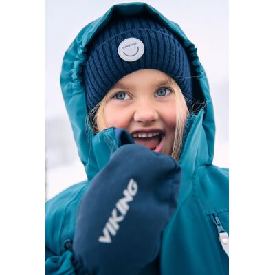 Viking Play Wool Rib Beanie Blå 54-56 Viking Play Wool Rib Beanie Blå 54-56