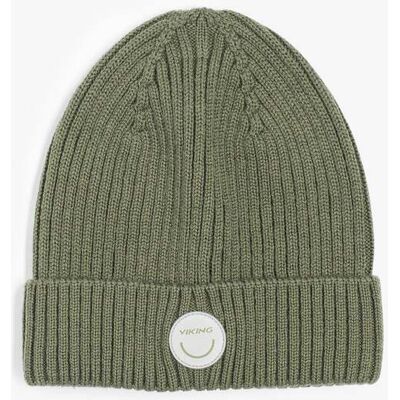 Viking Play Wool Rib Beanie Grön 54-56 Viking Play Wool Rib Beanie Grön 54-56
