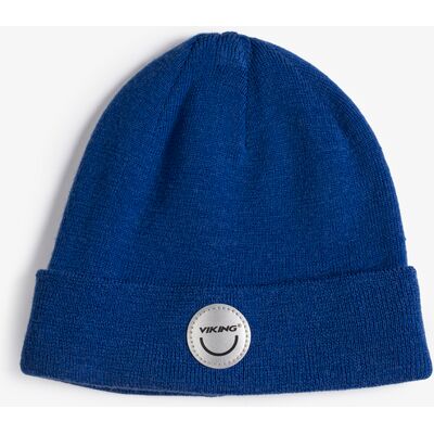 Viking Play Wool Beanie Reflex Blå 50-52 Viking Play Wool Beanie Reflex Blå 50-52