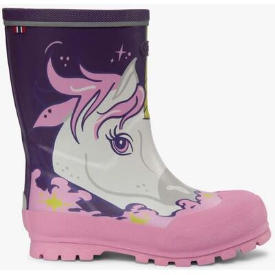 Viking Jolly Print Rubber Boots Lila 26 Viking Jolly Print Rubber Boots Lila 26