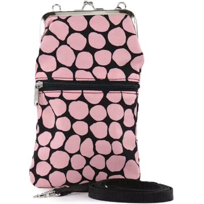 Nabo -väska K561 rosa stenar med axelrem Nabo -väska K561 rosa stenar med axelrem