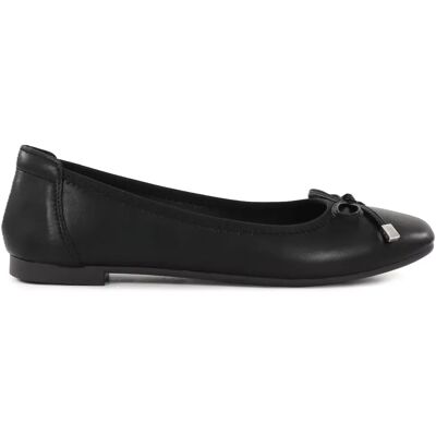 Migant ballerinor med fluga A921-98 svart läder Migant ballerinor med fluga A921-98 svart läder