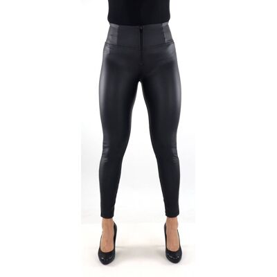 Freddy byxor Vegan Läder High Waist svart Freddy byxor Vegan Läder High Waist svart