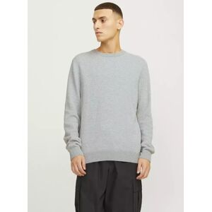 Jack&Jones tröja JJEGLOBE ljusgrå melerad Jack&Jones tröja JJEGLOBE ljusgrå melerad