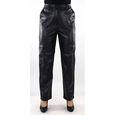 Only Byxor Kim faux cargo svart Only Byxor Kim faux cargo svart