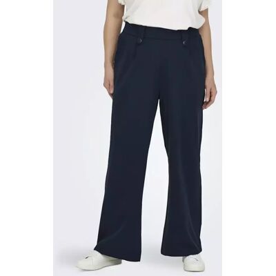 Only Carmakoma plus size byxor Button Pant marinblå blazer Only Carmakoma plus size byxor Button Pant marinblå blazer