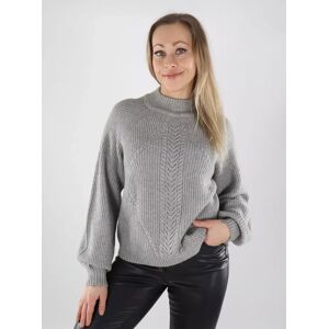 Only damtröja Hög hals mellangrå Only damtröja Hög hals mellangrå