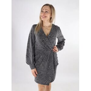 Vila klänning Glitter svart/silver lur Vila klänning Glitter svart/silver lur