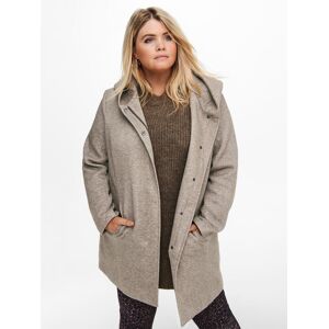 Only Carmakoma Plus size dam jacka, stor huva Sedona light Walnut ljusbrun Only Carmakoma Plus size dam jacka, stor huva Sedona light Walnut ljusbrun