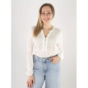 Vero Moda damskjorta EMB Topp snövit Vero Moda damskjorta EMB Topp snövit