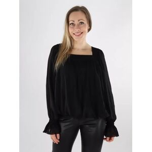 Vero Moda damskjorta Fyrkantig halsringning svart Vero Moda damskjorta Fyrkantig halsringning svart