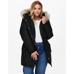Only Carmakoma dam Plus size Parkas Irena svart Only Carmakoma dam Plus size Parkas Irena svart