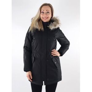 Only Iris Fur parka kappa för dam svart Only Iris Fur parka kappa för dam svart
