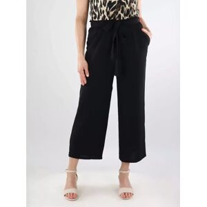 Vila stretchbyxor Belted Culotte svart Vila stretchbyxor Belted Culotte svart