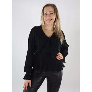 Vero Moda damskjorta Volang svart Vero Moda damskjorta Volang svart