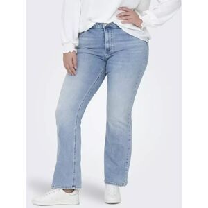 Only Carmakoma plus size-jeans för kvinnor HW ljusblå denim Only Carmakoma plus size-jeans för kvinnor HW ljusblå denim