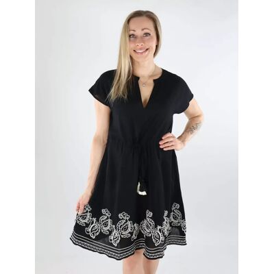 JDY broderad klänning Broderi svart/v.tapioka JDY broderad klänning Broderi svart/v.tapioka